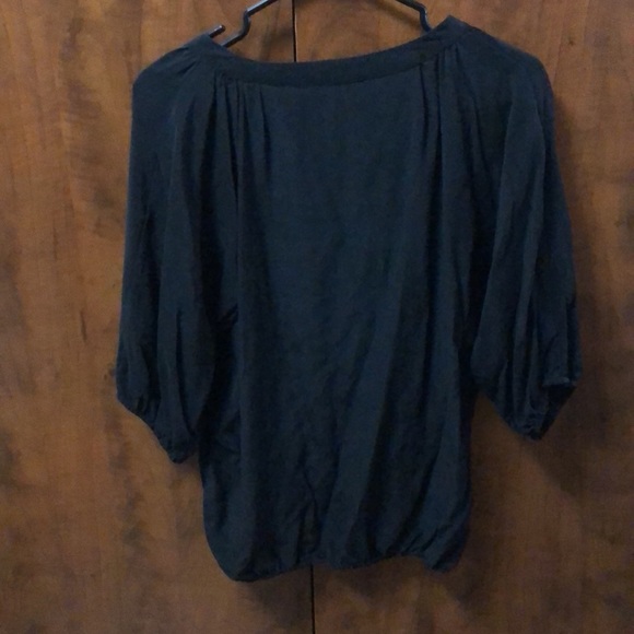 Mendocino/trinity, silk top, black, size S - Picture 3 of 3